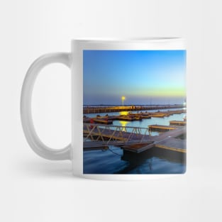 night at the harbor Mug